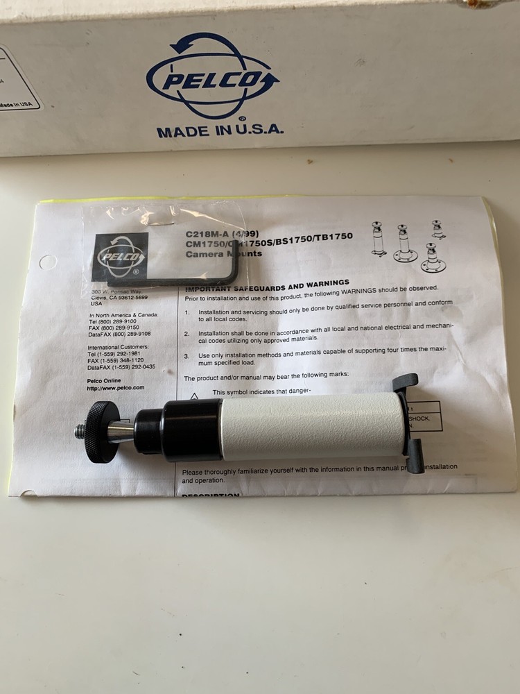 Pelco TB1750 Camera Mount (New Open Box)