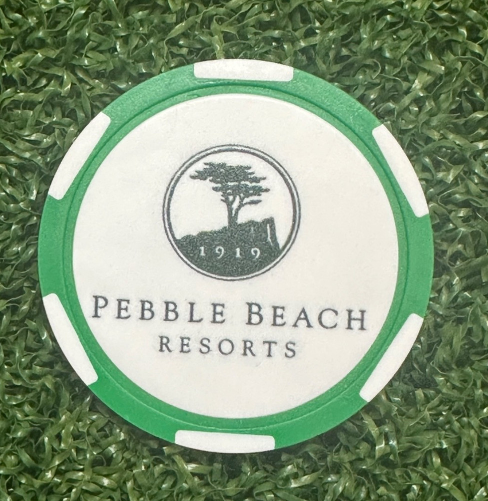 Pebble Beach Golf Links - Poker Chip Golf Marker - Perfect Stocking Stuffer