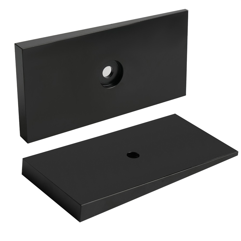 800061 2.5" 4 Degree Leaf Spring Shim - Pair Black