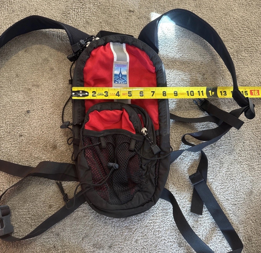 Gregory Mirage Daypack Hiking Backpack Red/Black Small