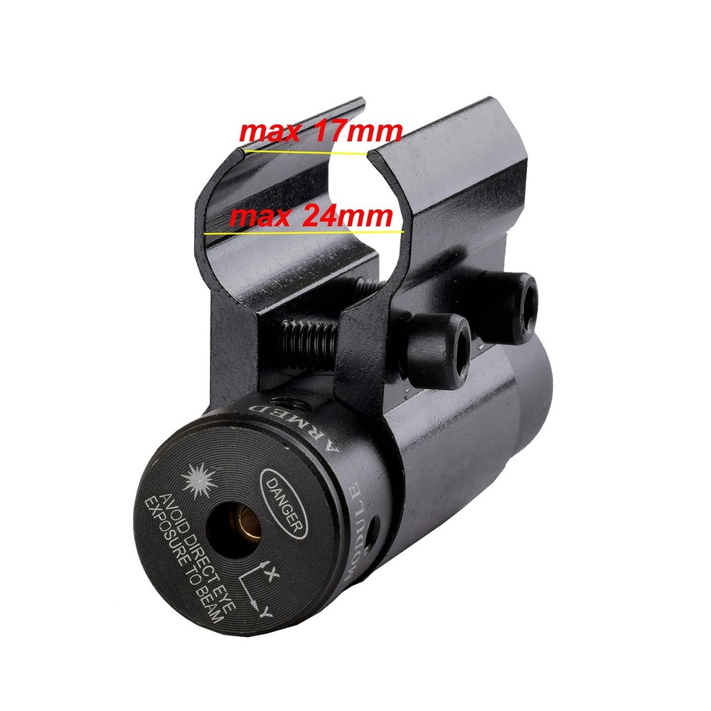 Mini Red Dot Laser Sight Scope with Barrel Clamp Mount for Rifle