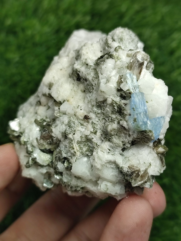 Alkali Beryl Crystal On Matrix With Nice Terminations-Pak.