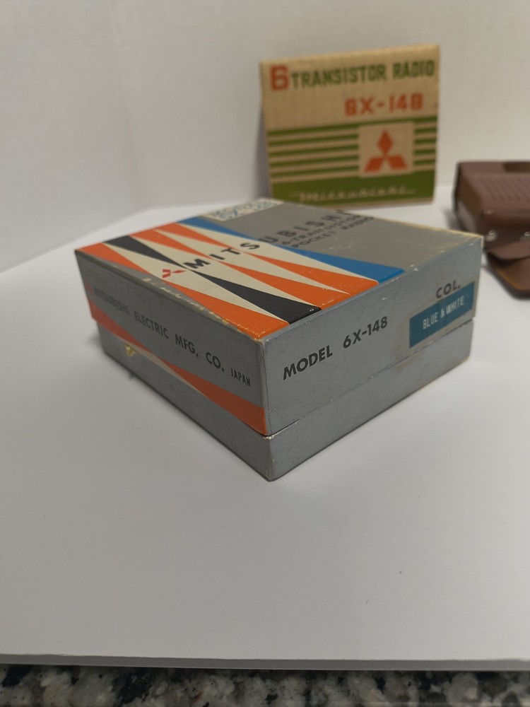MITSUBISHI MODEL 6X-148 TRANSISTOR MINT IN ORIGINAL BOXES