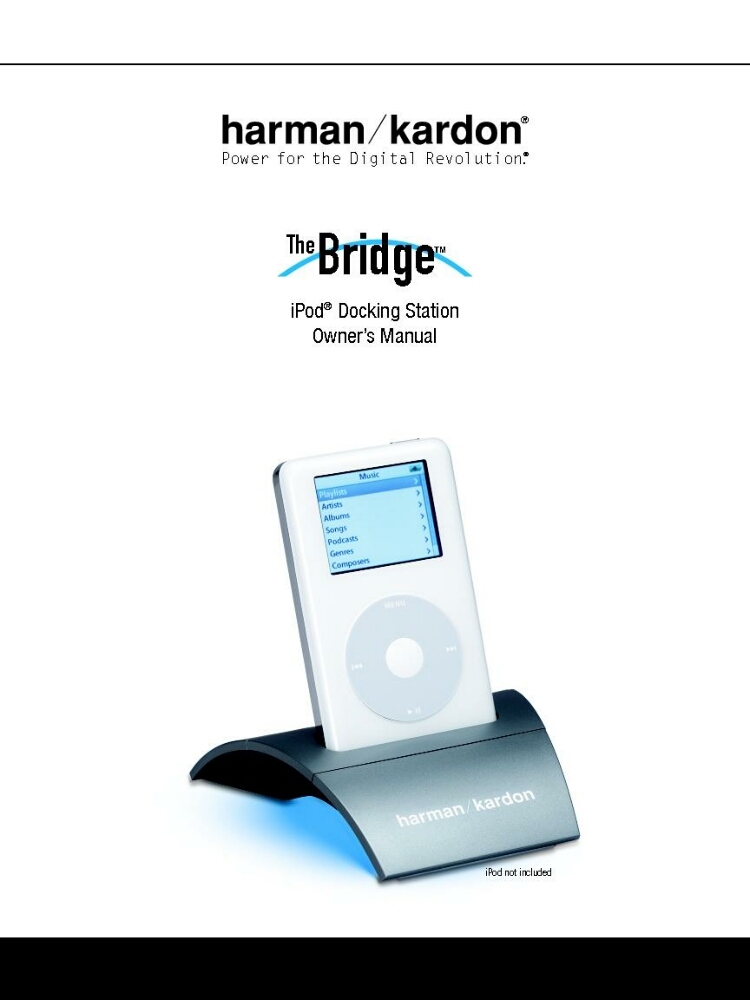Harman Kardon The Bridge Dock Owners Manual