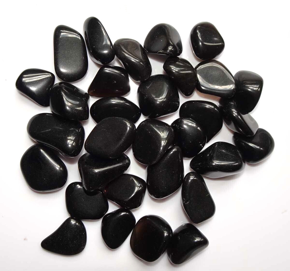Obsidian - 1/4 Pound Medium Tumbled Stones rt668a