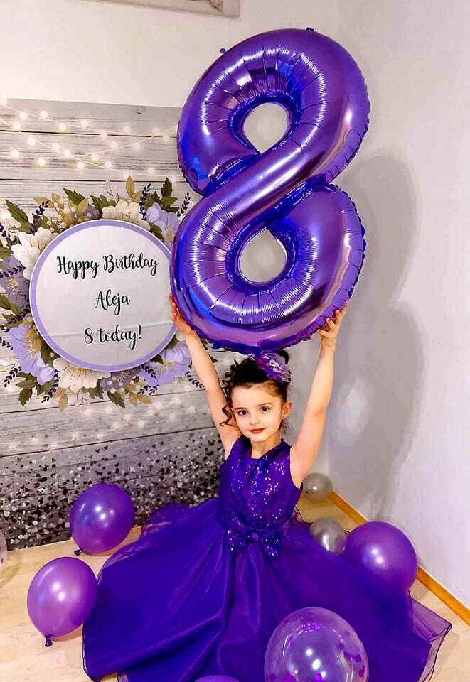 Custom Text Banner | Celebration Banner | Large Backdrop | Blue Flowers