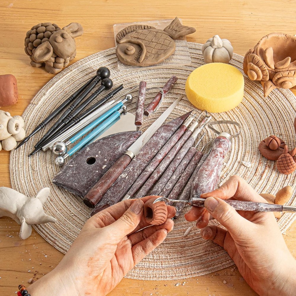 23PCS Clay Sculpting Pottery Ceramic Modeling Tool Set