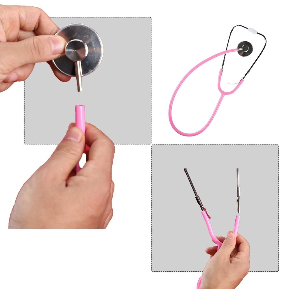 Playful Pink Stethoscope for Kids - Real Functionality for Future Doctors
