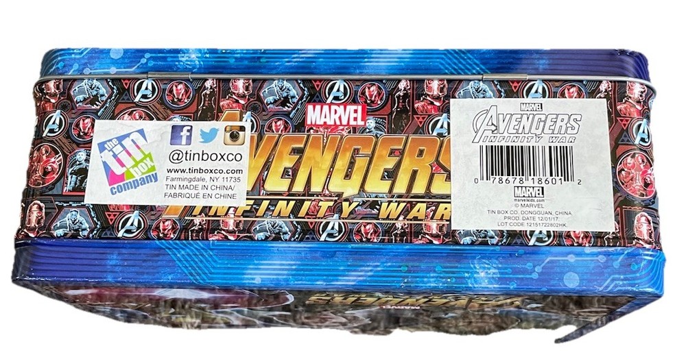 Marvel Avengers Infinity War Tin Lunch Box