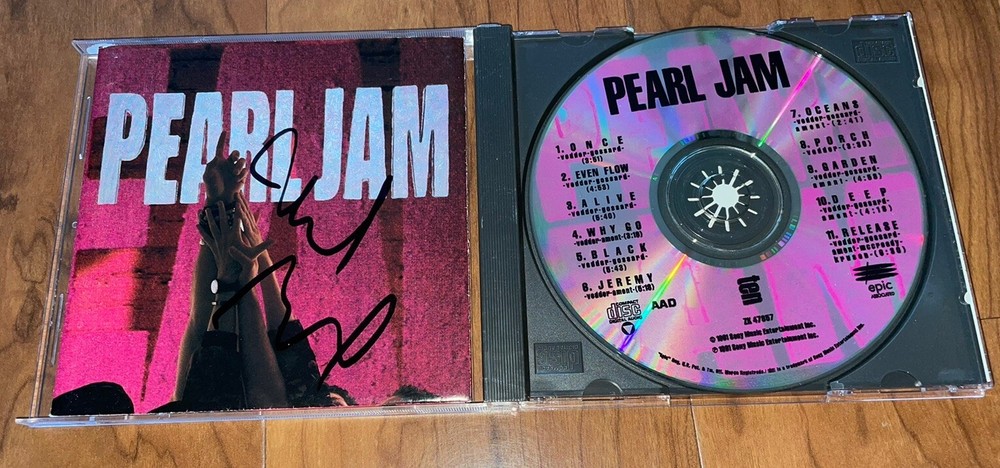 Mike Mccready Signed CD Pearl Jam With Proof