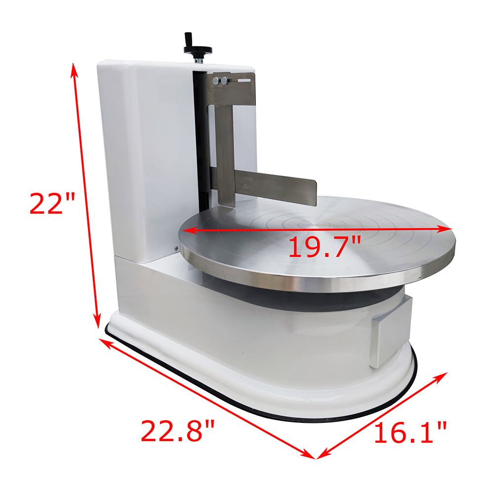 White Automatic Cake Spreading Machine Electric Cake Spreading Machine 110V 60W