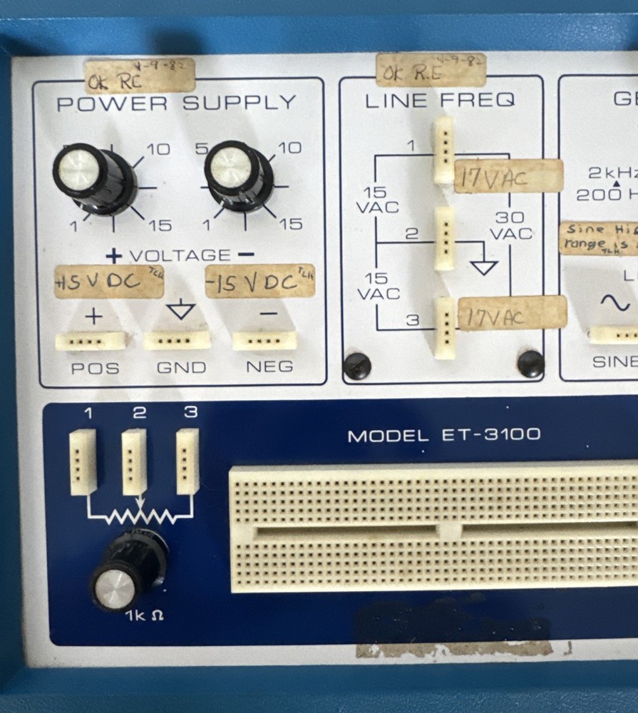 Heathkit Electronic Design Experimenter ET-3100 Powers On Untested Vintage