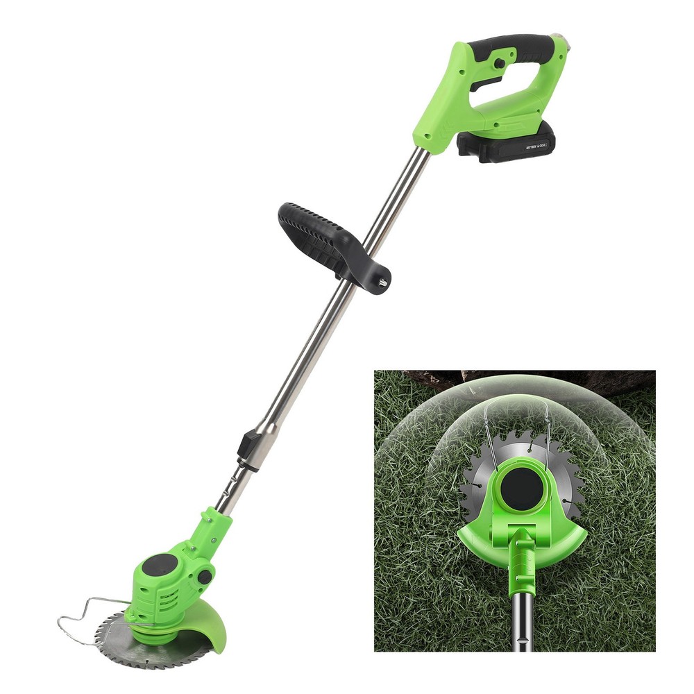 Cordless String Trimmer Brushless Electric Grass Cutter with Telescopic Handle