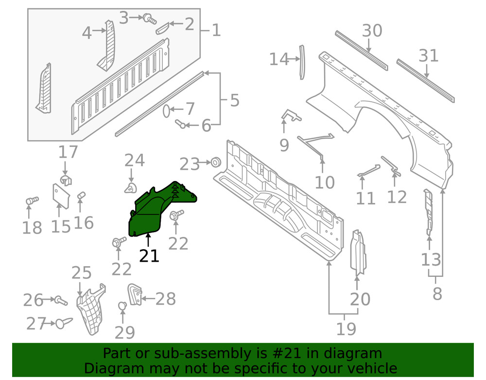 Genuine Nissan Quarter Panel Splash Shield 93833-EZ00A