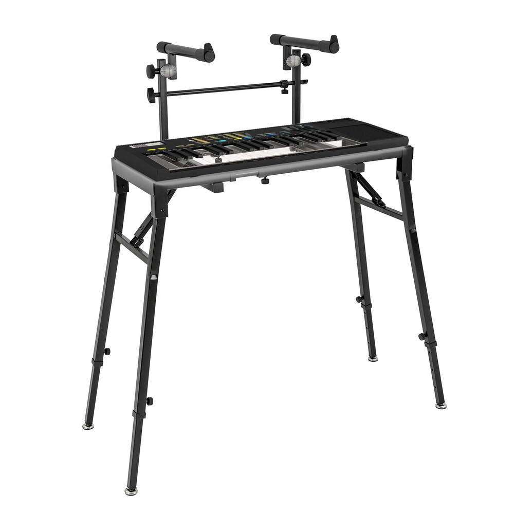 2-Tier Adjustable Keyboard Stand for DJ Workstation & Studio Use