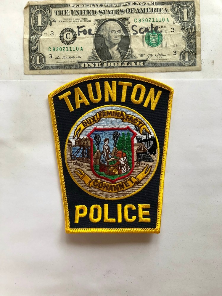 Taunton Massachusetts Police Patch Un-sewn Great shape