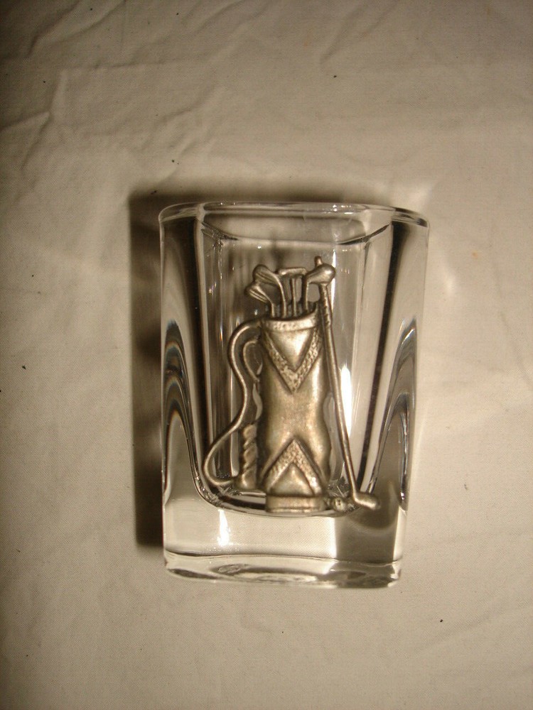 NEW Things Remembered Personalized "DAD" 4 pc Golf Shot Glass Set