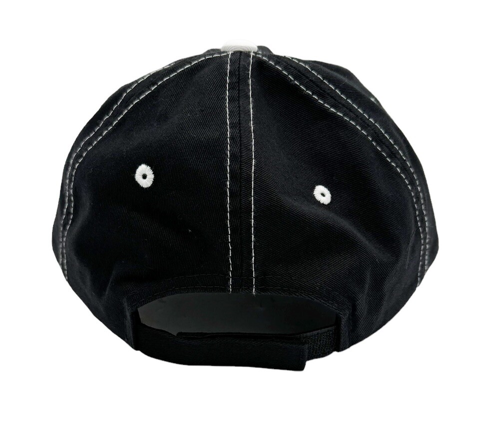 Black Ford Mustang Hat Cap w/ Pony Logo & Embroidered "Mustang" Script