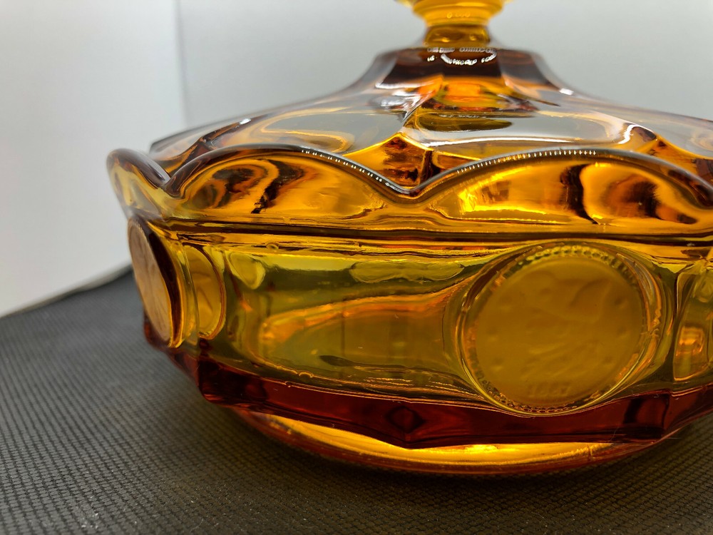 Fostoria Candy Dish Amber Non Footed