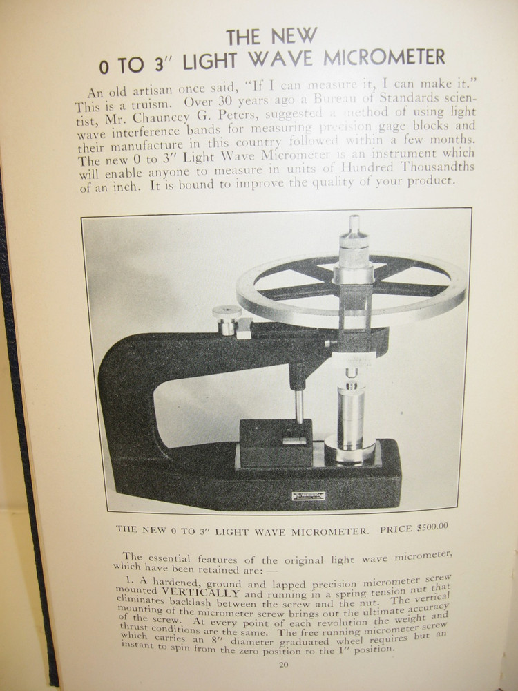 1948 Van Keuren Precise Measuring Tools Catalog & Handbook, No.34