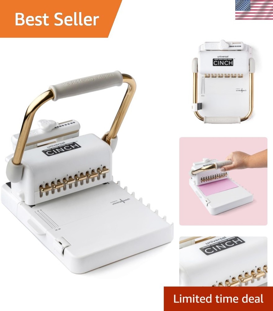 Universal Cinch Book Binding Machine, Spiral Binding, Wire Binding, Book Bind...