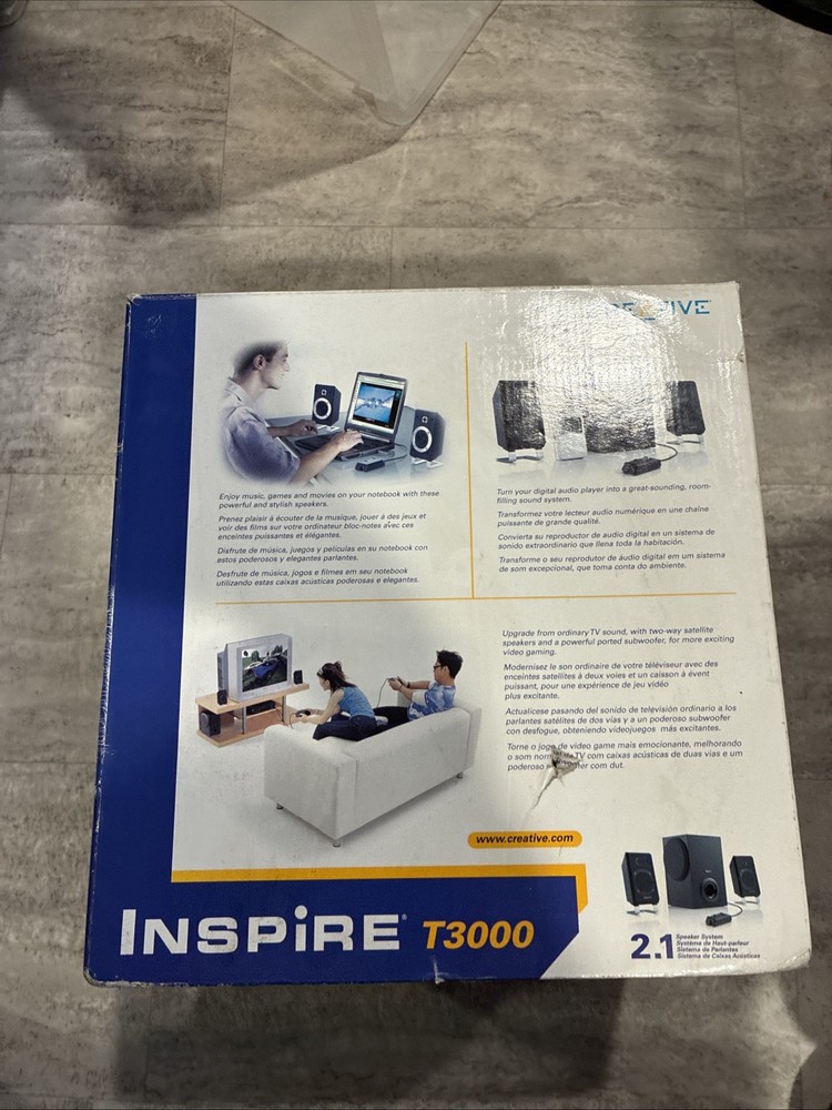 Creative Inspire T3000 Powered PC Computer Speaker Set - Brand New