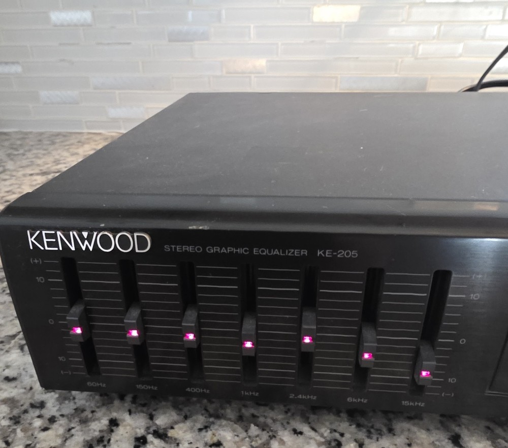 Kenwood KE-205 7-Band Dual Stack Stereo Equalizer POWERS TESTED ONLY