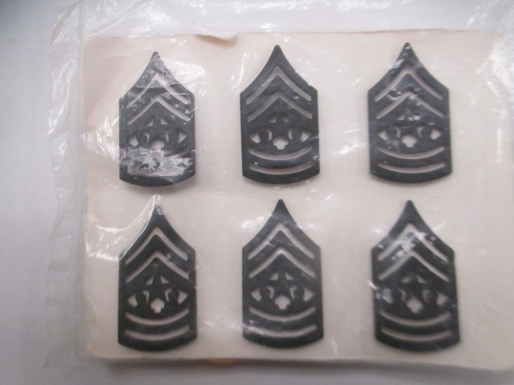 US Army Command Sergeant Major Rank Insignia - Three Pair