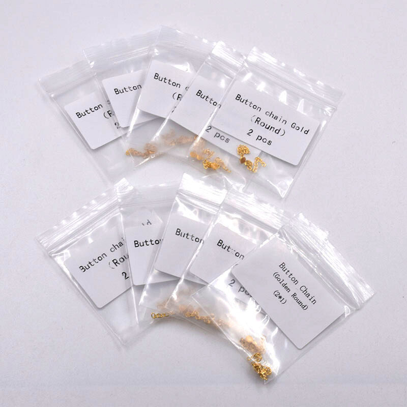 Dental Ortho Plated Traction Buttons Chain Tectangular Mesh Base Lingual Base