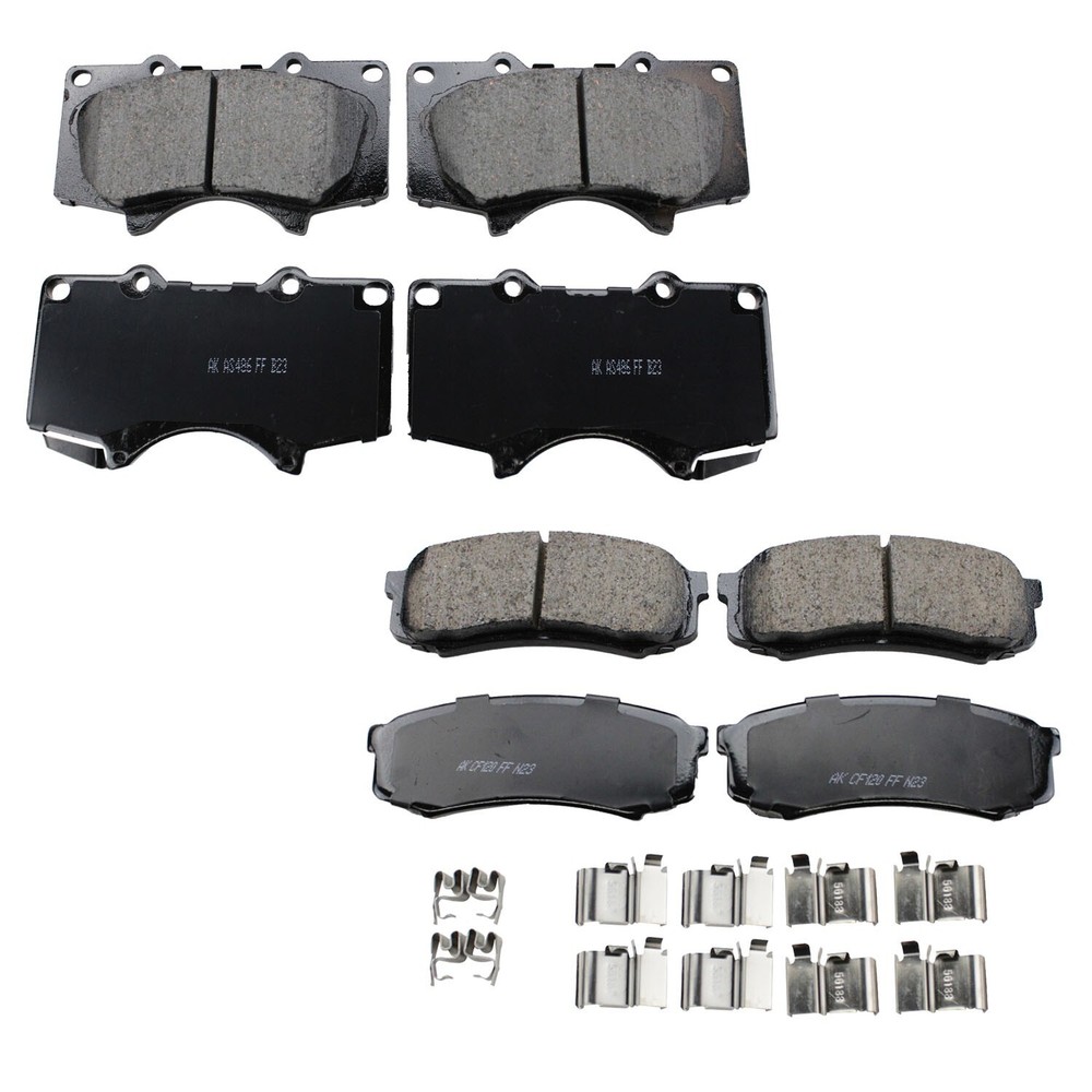 Akebono ProACT Front and Rear Ceramic Brake Pad Kit For GX470 4Runner Sequoia