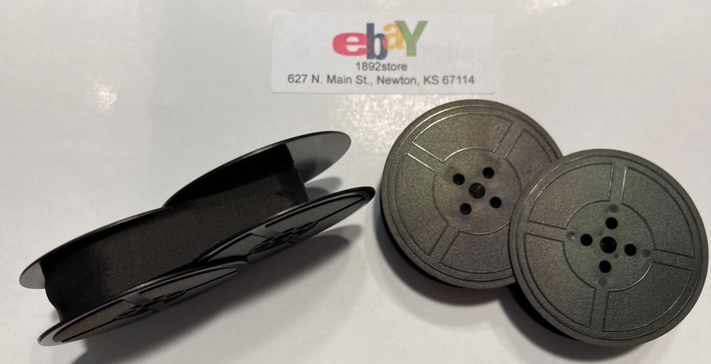 SILVER REED 730 TYPEWRITER SPOOL RIBBON BLACK RED CORRECTION