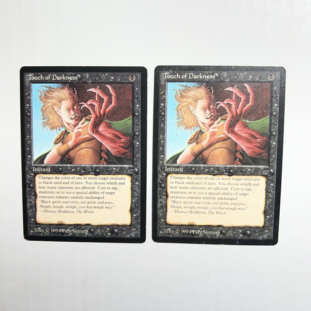 MTG  Legends x2 Touch of Darkness  1994