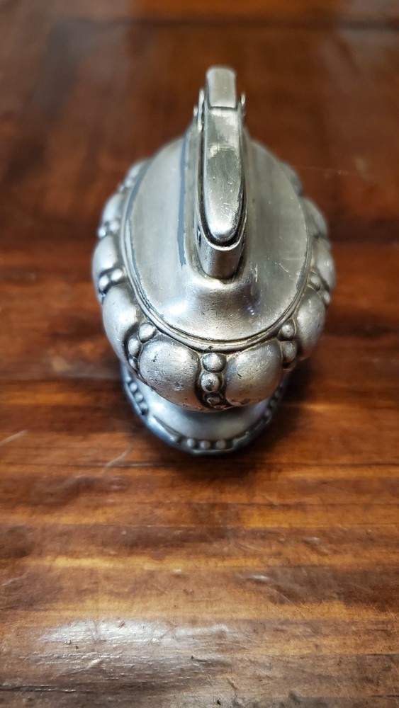 Vintage Silver Plated 'Crown' Table Lighter**Empty No Flint**