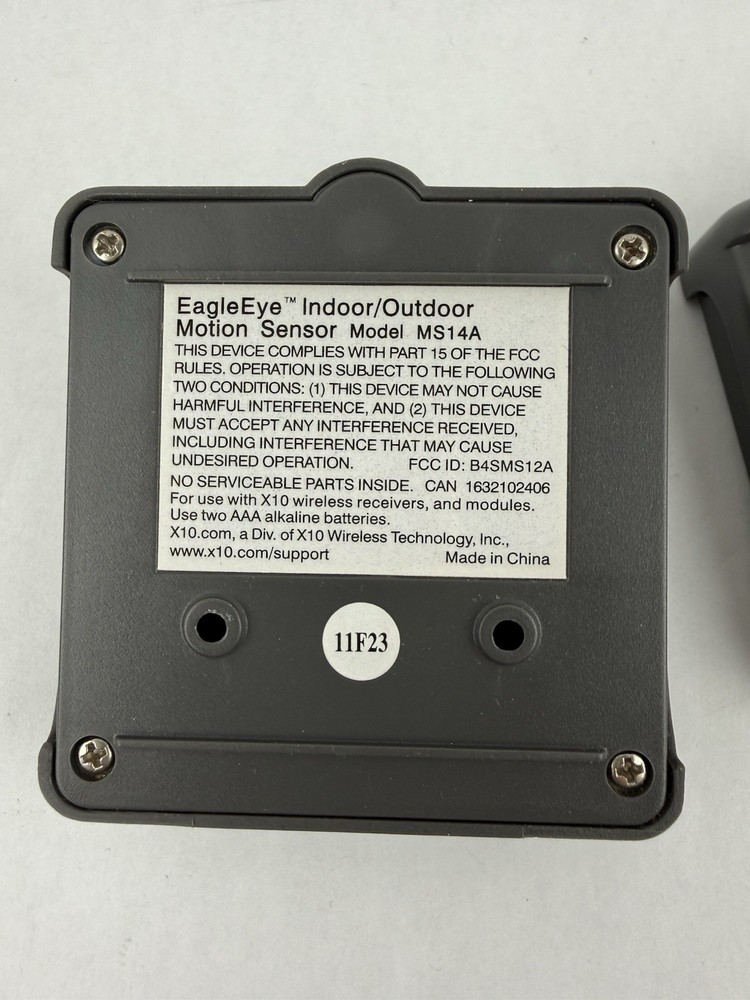 X10 Active Home Active Eye Indoor/Outdoor Motion Sensor Model MS14A Sensor X2