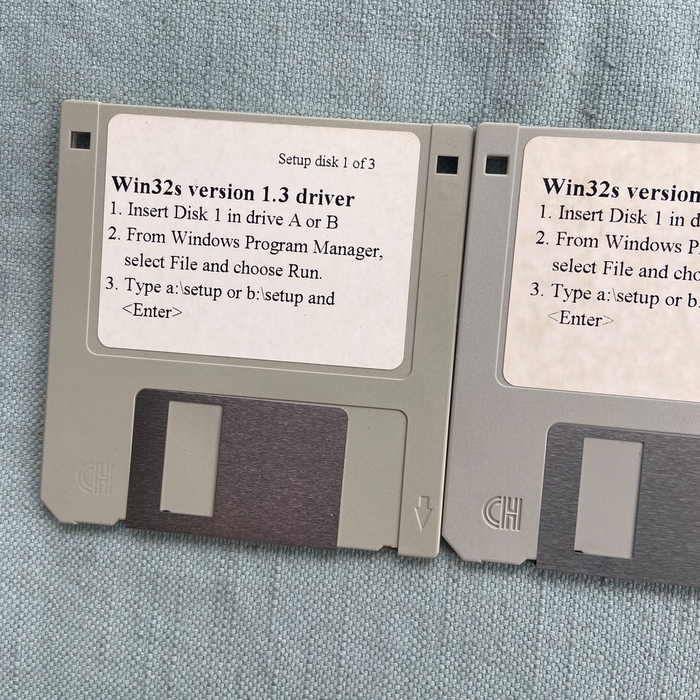 Software Drivers Win32s Version 1.3 VGA Master Reveal AITech Diamond Multimedia