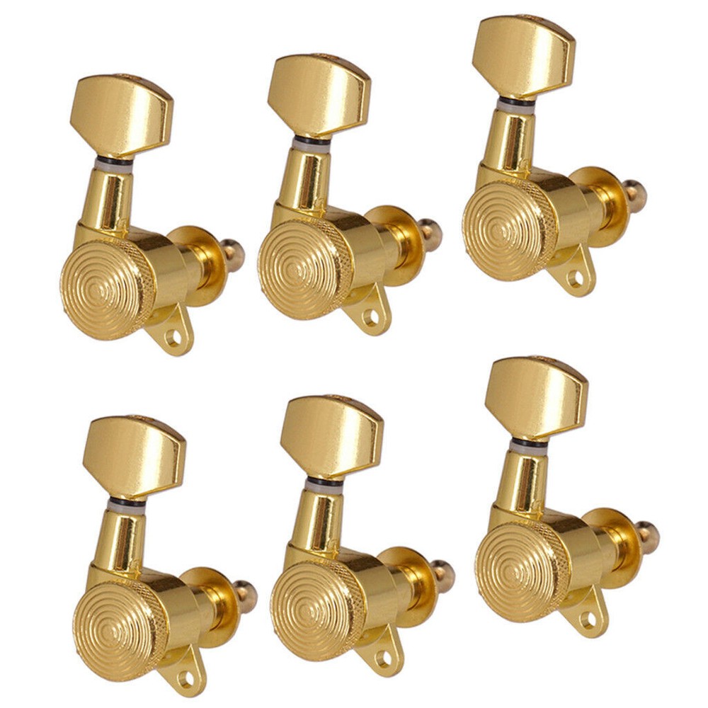 Thread 6R Inline Guitar Tuning Pegs Locking Tuners Keys Machine Head 3 Color