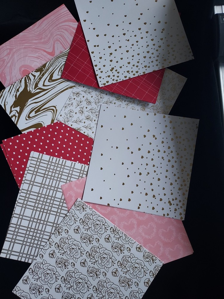 Stampin'Up! TEXTURED METALLIC SPECIALTY DSP (18) Sheets-Double Sided