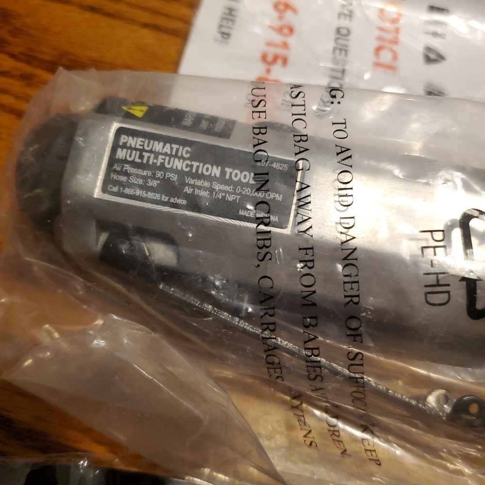 Pneumatic Multi-Function Tool & Accessories Variable Speed 207-4825 New In Box