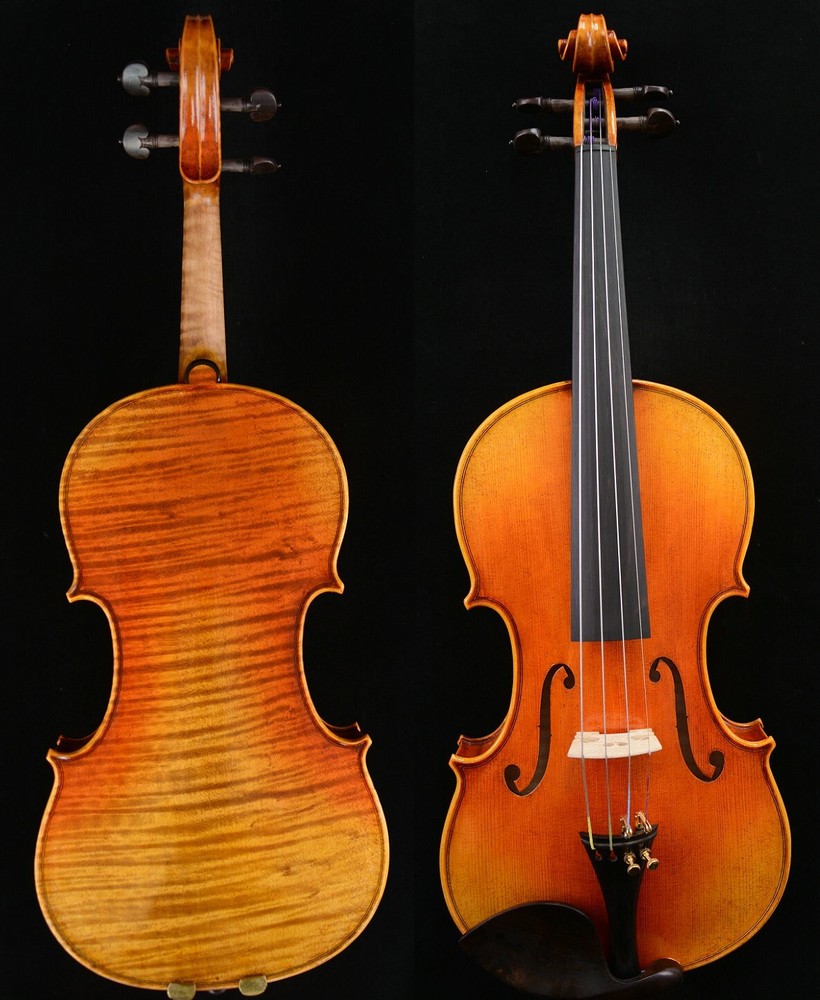 Stunning Sound Violin Guarneri Violin Model 1-PC Flame Back Master Work
