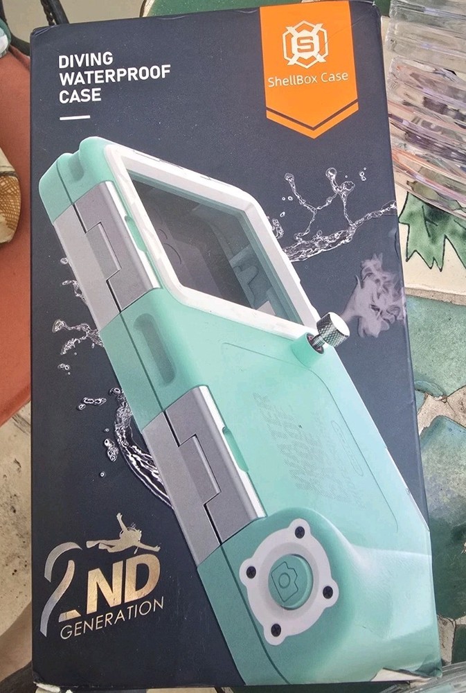 Shellbox Waterproof Diving Case, 2nd Generation 15M Waterproof iPhone/Samsung