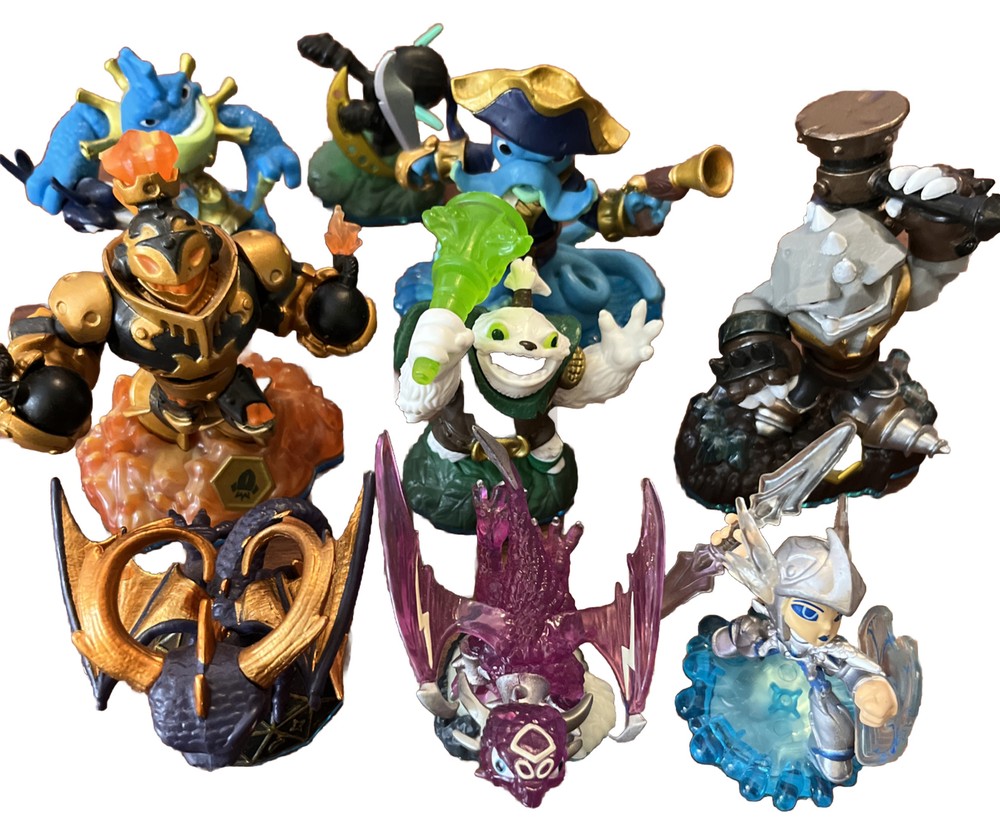 Wii Accessories "Sky Landers" Bundle 9 Characters For Wii Console- USED