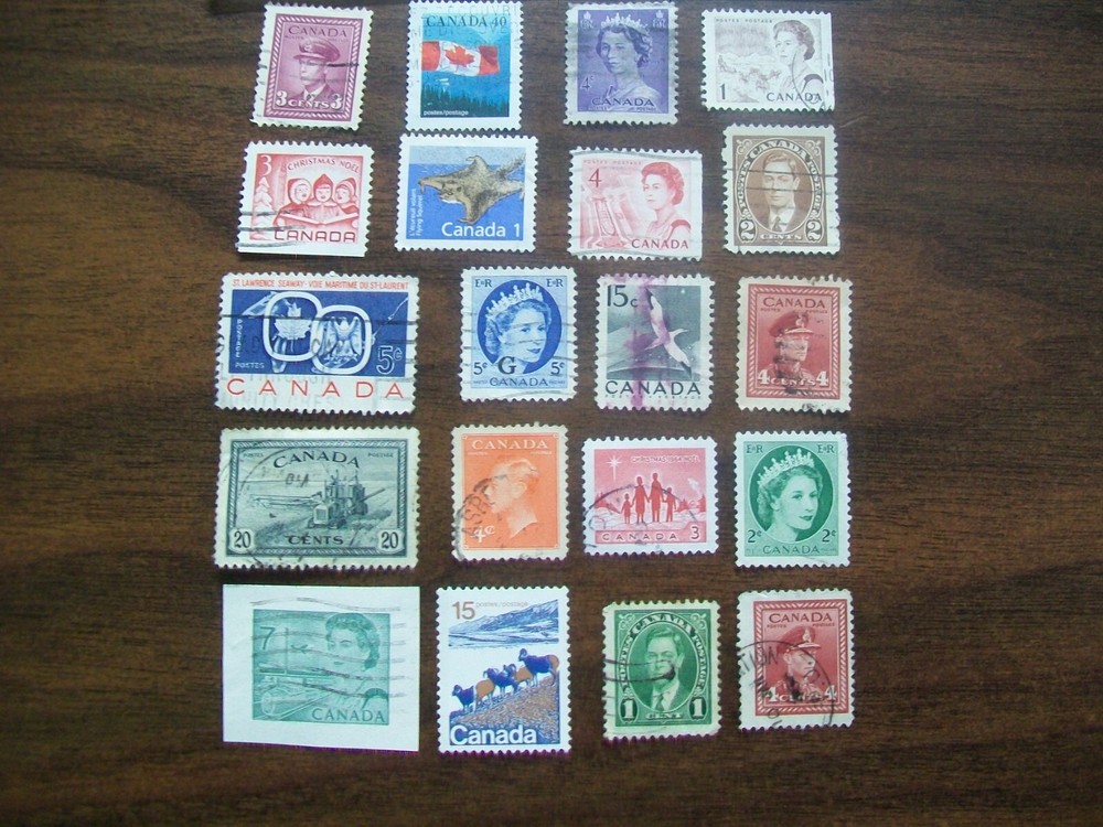 Canada Postage Stamps - Canada - Vintage - 20 Various Stamps (167)