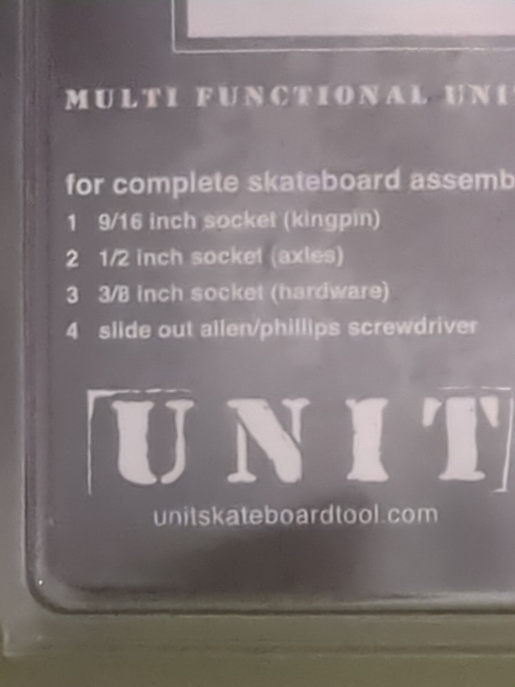 UNIT Multi-Functional All Purpose Skate Skateboard Tool - BLACK