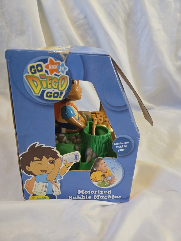 New Go Diego Go Motorized Bubble Machine 2006 Viacom Nick JR Interactive Play