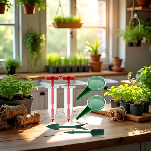 6Pcs Mini Sowing Seed Dispenser,Planter Tool, Handheld Seed Planter, Seed