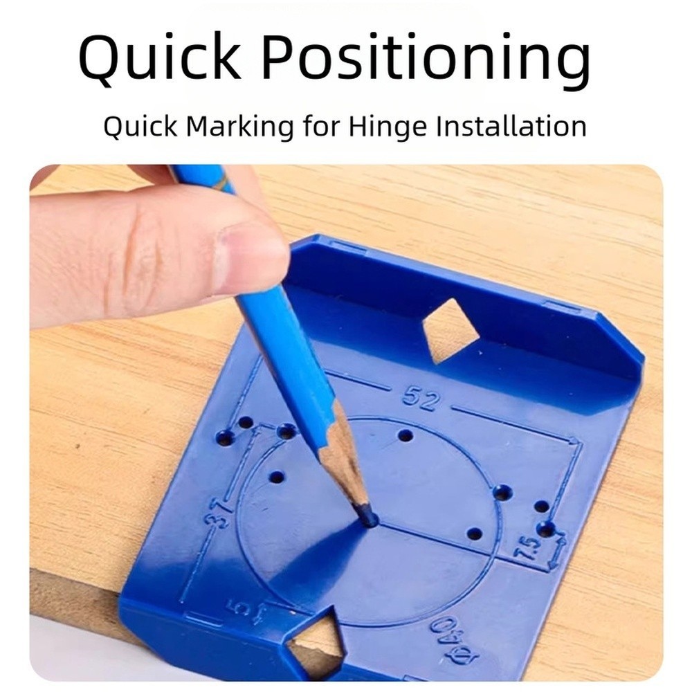 Cabinet Hinge Jig 2pcs for Dual Side 35mm 40mm Hinges with Precise Alignment