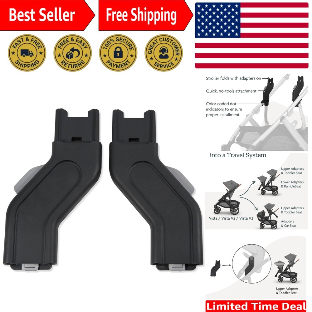 Vista Stroller Upper Adapter for V2, V3 - Quick & Secure Infant Seat Attachment