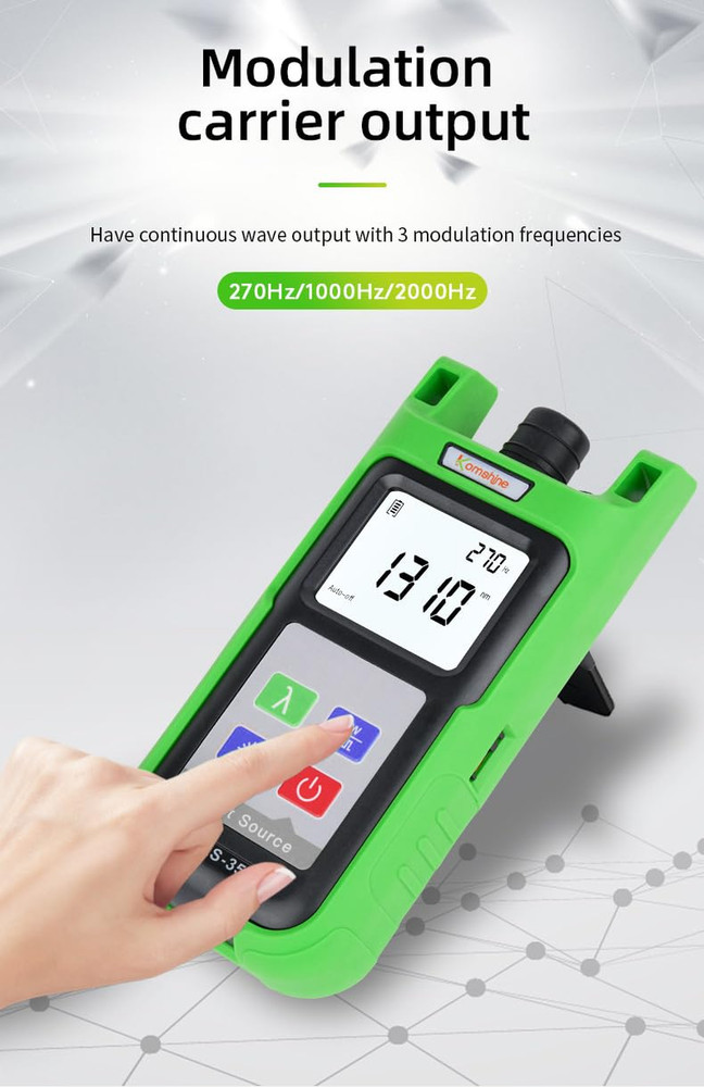 Reliable 1310/1550Nm Optical Fiber Light Source KLS-35-MS for Precise Testing