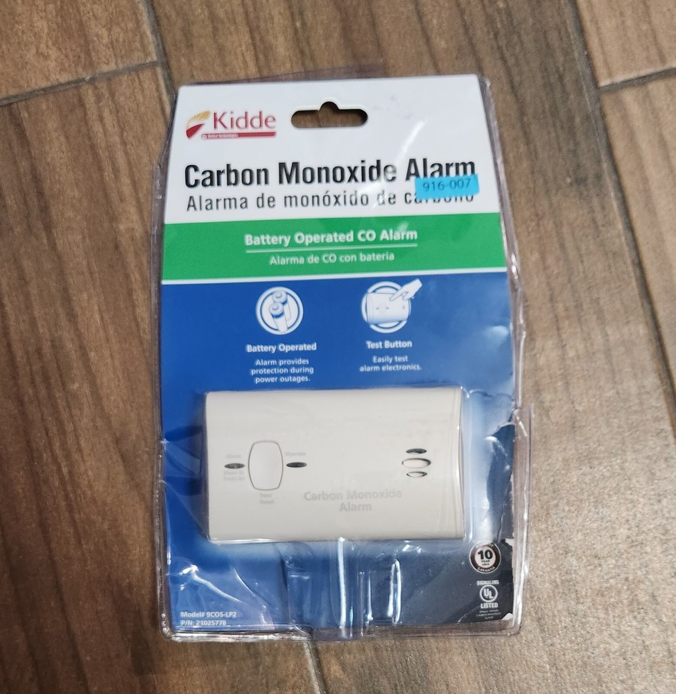 Kidde 9CO5-LP2 Battery Powered Carbon Monoxide Alarm