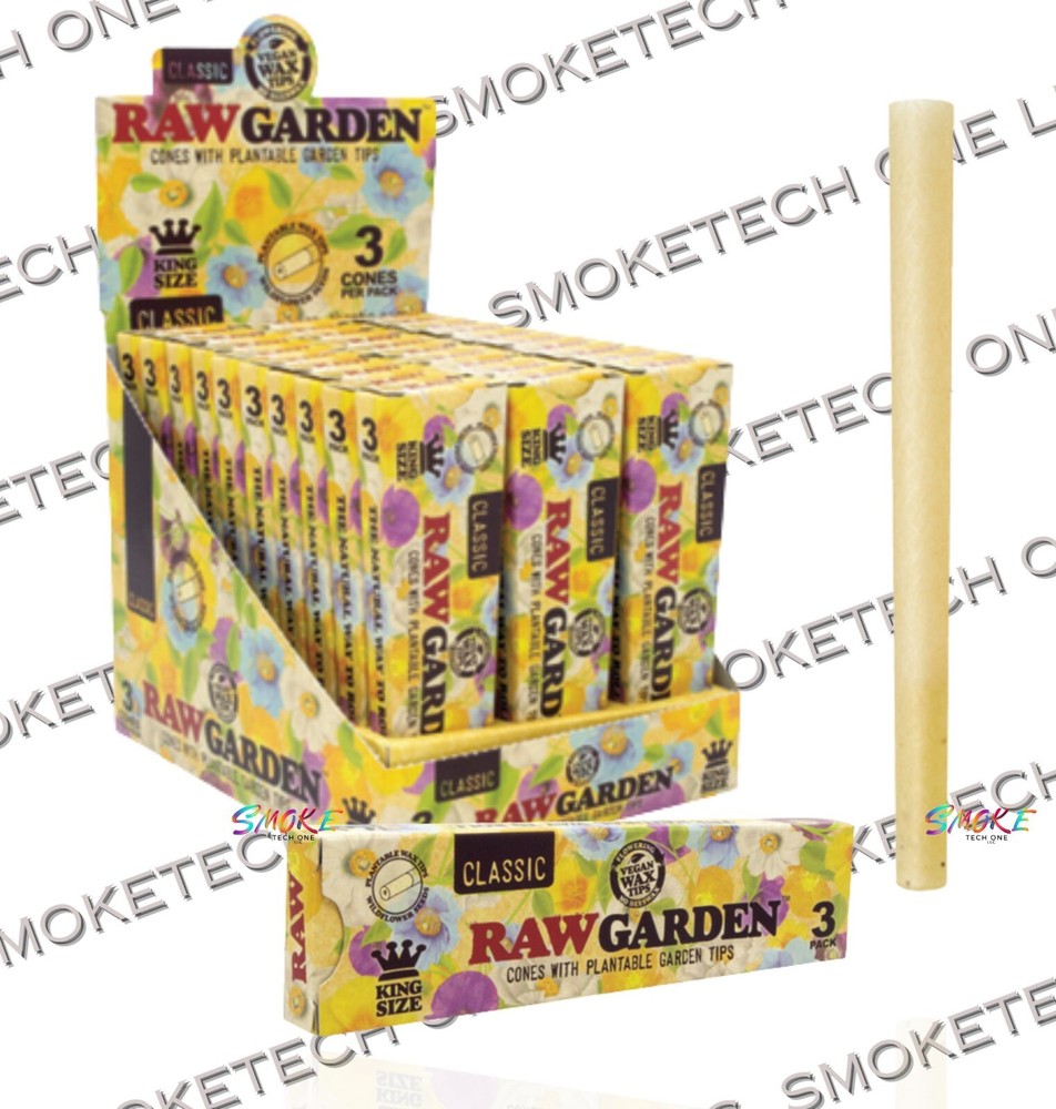 RAW Garden Cone - King Size (3pk) Full Box